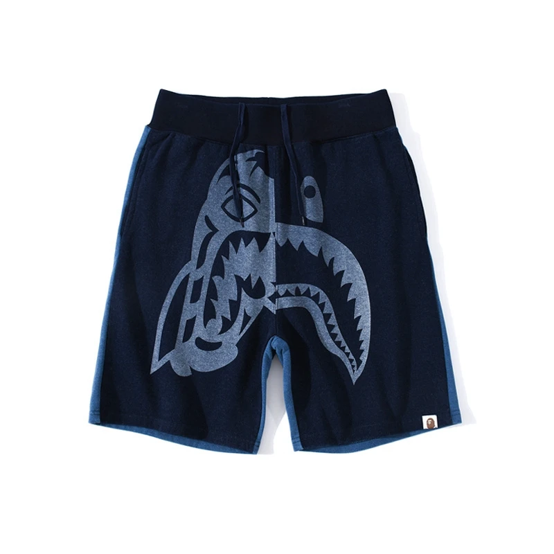 2020 Hot Sale BAPE Ape-man Printing Tiger And Shark Head Double Color Shorts Mens Shorts with Asian size