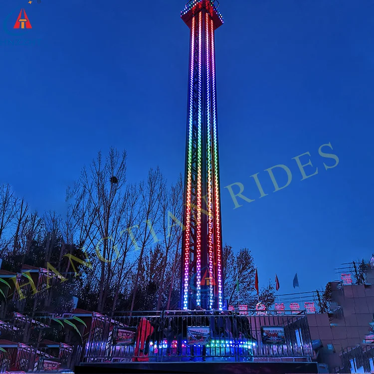 Amusement Ride Factory Thrill Rides 26m/36m Drop Tower Ride Amusement Free Fall  Drop Tower for sale