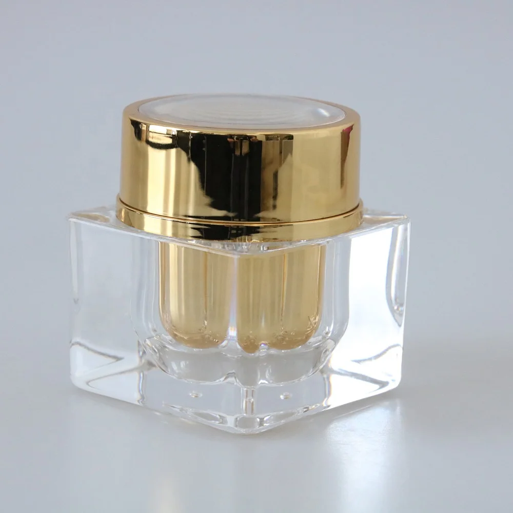 Acrylic Jars Custom 15ml 30ml 50ml Plastic Powder Cosmetic Face Cream Jars