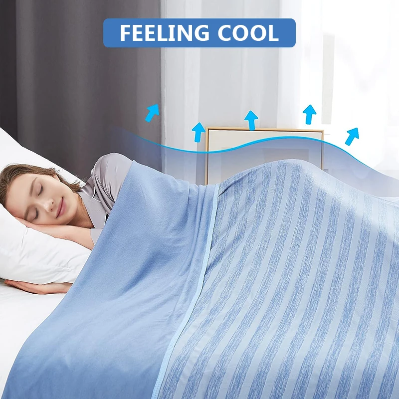 Cooling Throw Blanket  Refreshing duvet Double-Sided Chill Cold Tech Fabric Cooling Blanket for Nigh Sweats Hot Sleepers