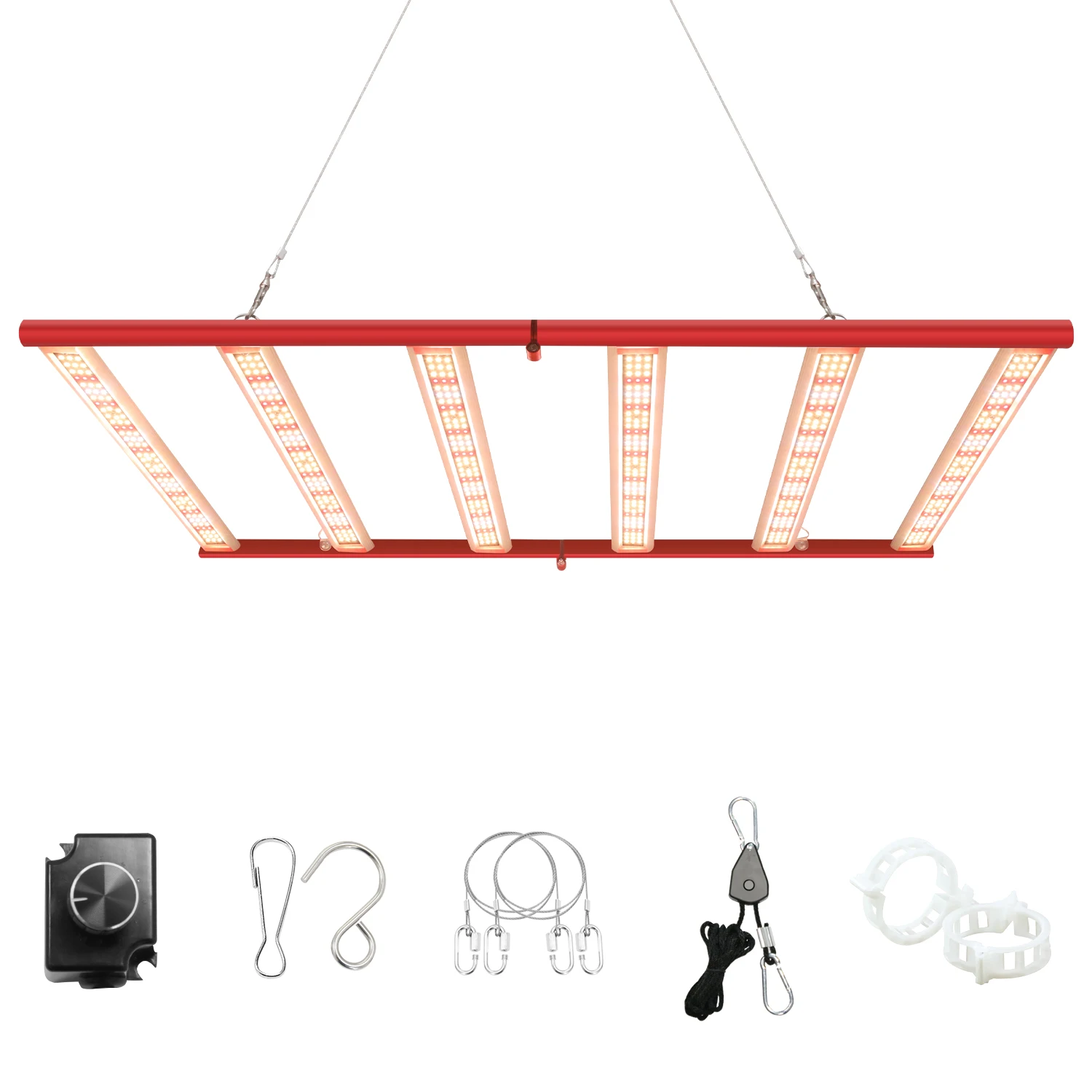  6 Bars Aluminum 320W Grow Light LED for Growing Indoor