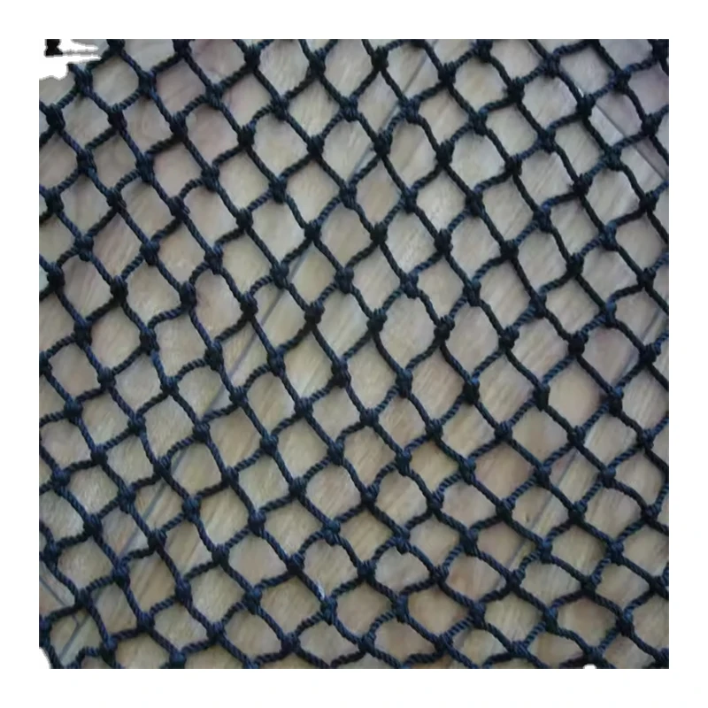 Черная нейлоновая рыболовная сеть 72ply 93ply 38 мм