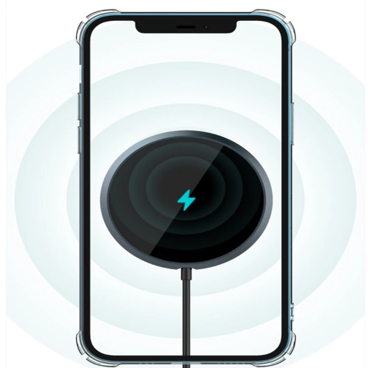  Беспроводная подставка для быстрой зарядки Iphone с безупречным перезаряжаемым кабелем типа