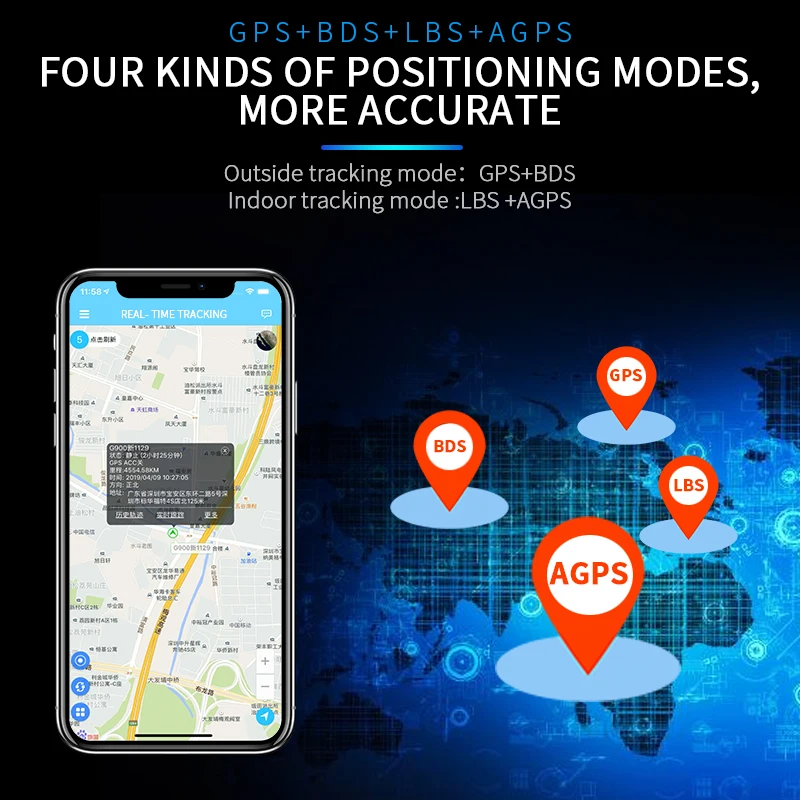  Мини-трекер для автомобиля GPS-трекер отслеживания в реальном времени