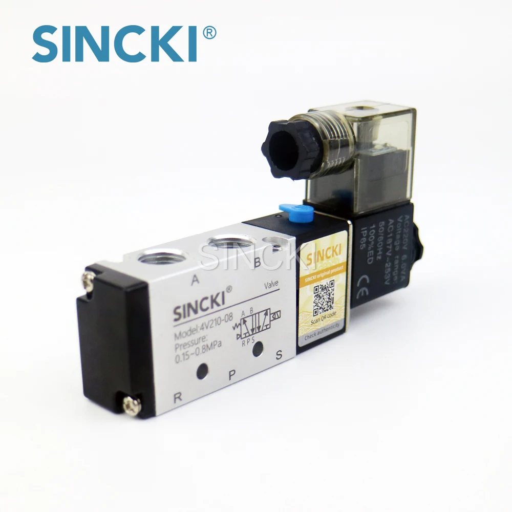 Hot sale Type 4v210 4V210-08 Solenoid valve for air system