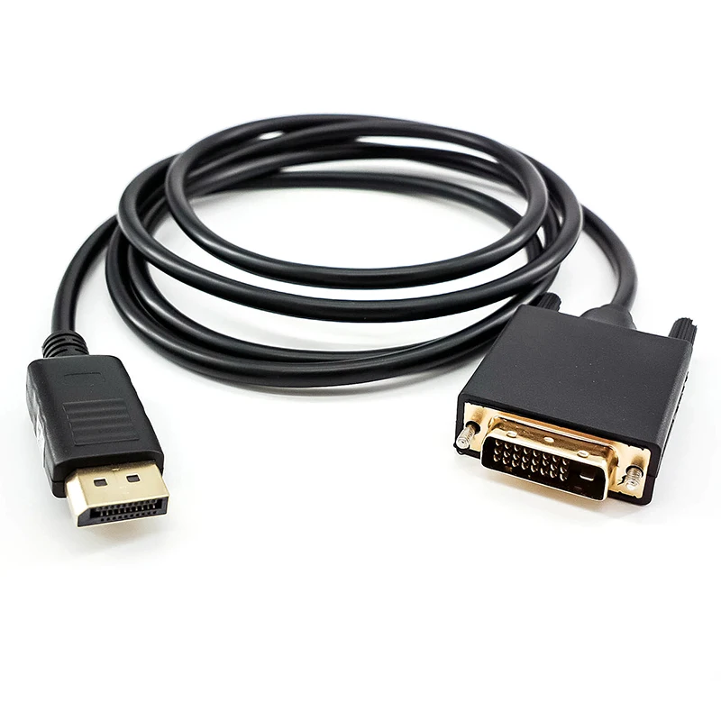 Hot Product Factory wholesale 1.8m customized DP to DVI cable od 7.3 DP to VGA HDTV HD adapter cable