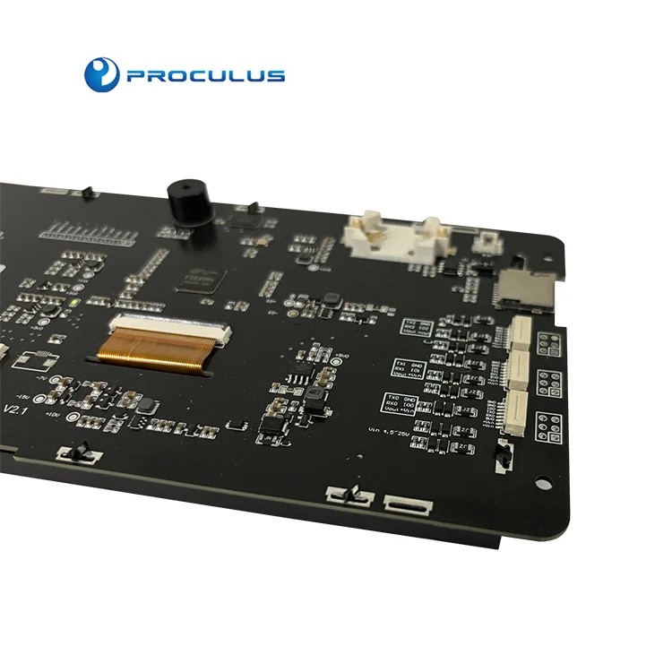 Proculus 7inch Embedded hmi Touch Screen Panel intelligent serial port LCD Display resistive Touch screen TTL Lcd Modules
