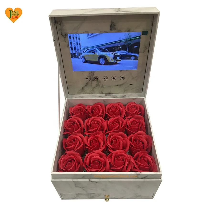 lcd video gift box with second drawer amazon birthday home gift box with lcd screen