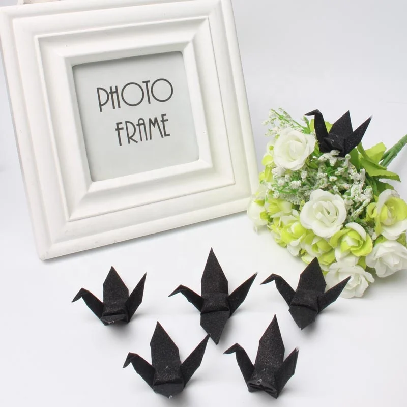 Best Home Decor Gift Black Thousand Paper Crane for Sale