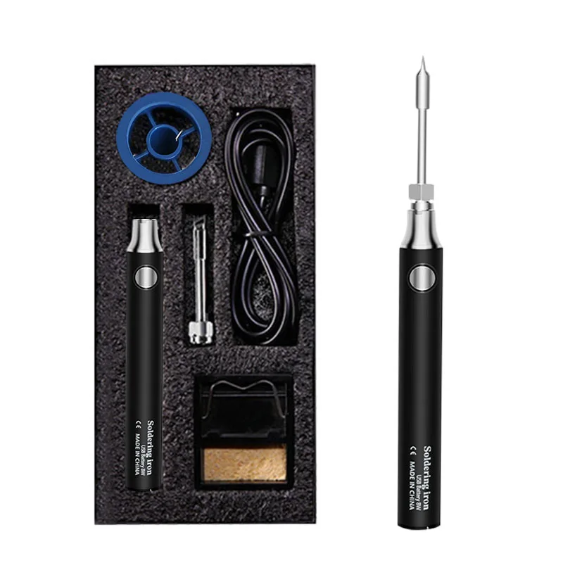 Mini portable Soldering iron USB cordless charging soldering iron pen with lithium battery 8w