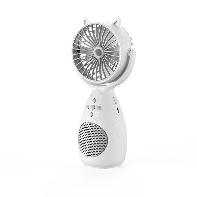 rechargeable stand power mini cartoon fan speaker charging small fan