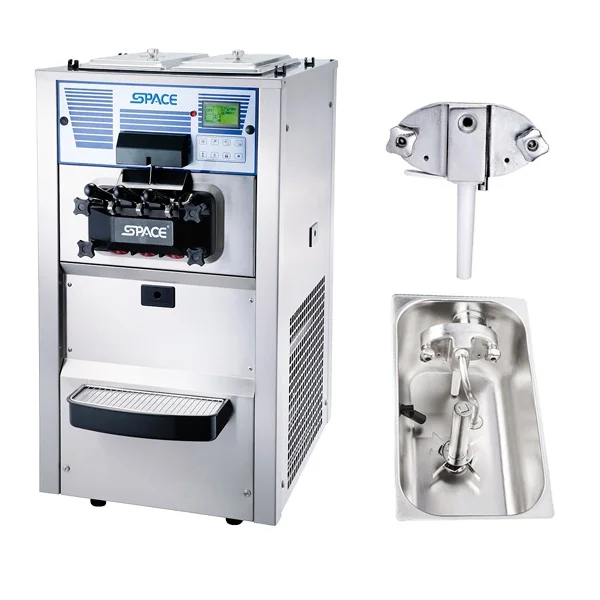 SPACE automatic self-service ice cream machine 6225A with best factory price(Air pump feed)