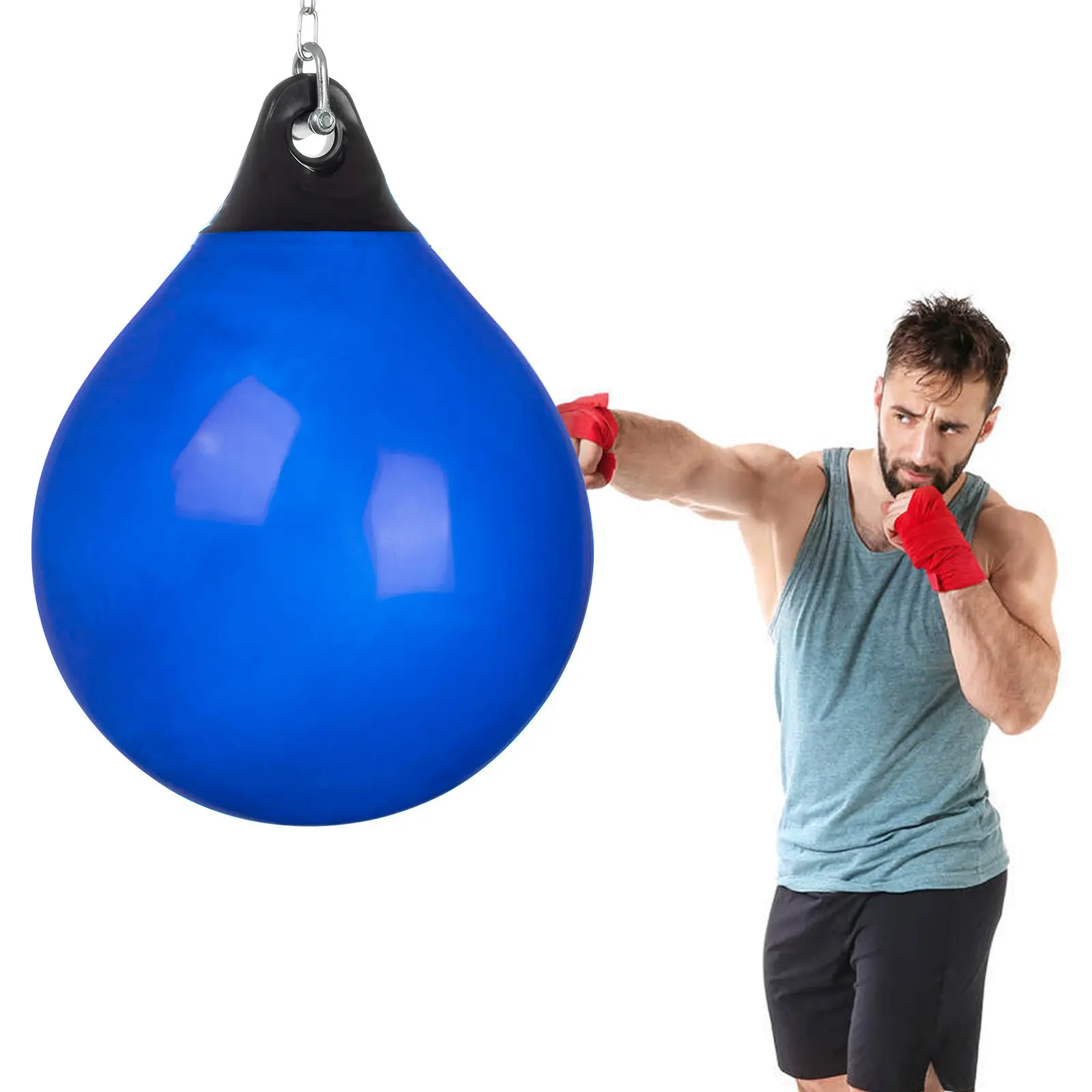 Best PVC and PU Aqua Training Equipment for Boxing and Fitness Water Filled Sandbag with Custom Logo for Gym Usage