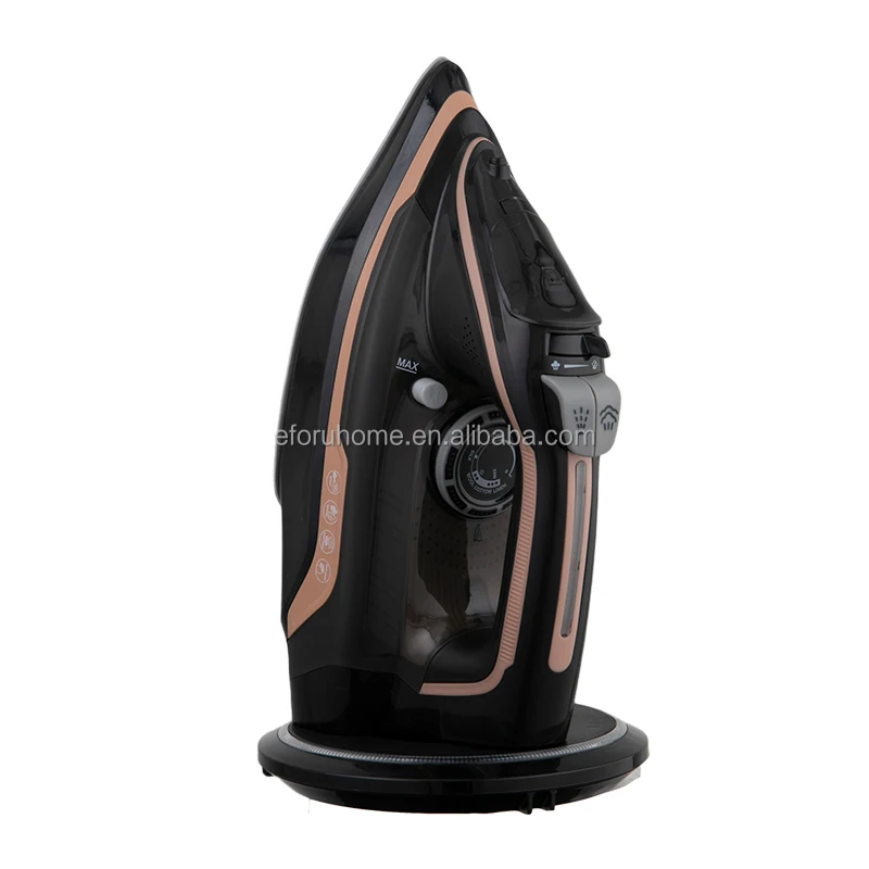 EFORU Portable Dry Spray Steam Powerful Double Soleplate Wireless Steam Iron with LED Light