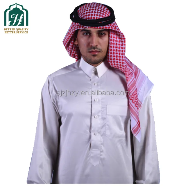 Islamic Clothing Arab Thobe for Men Muslim Dress Abaya Jalabiya Boubou Kaftan Kurta Jubba Men Robe Qmais