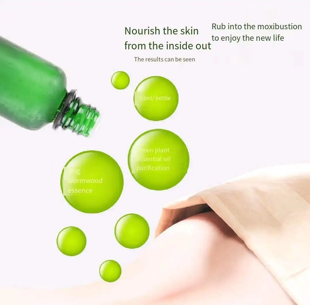 Comfortable Wormwood Extracting Solution Pure Wild Mugwort Essential Oil  Enhance Penetration Effect Moxa Therapy