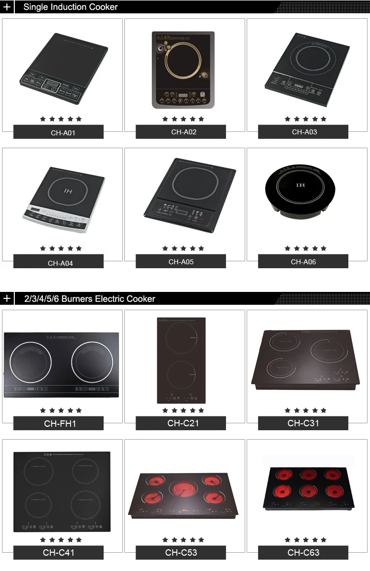 Champion home appliances built-in design mini 2 burner induction hob/induction cooker