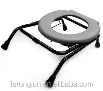 High Quality Commode Chair Plastic Seat Commode Toilet Chair Portable Folding Commode Chair For Patients