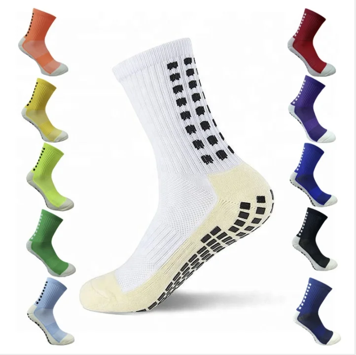 YUELI classic friction film anti-slip soccer sport socks custom compression sport socks for men
