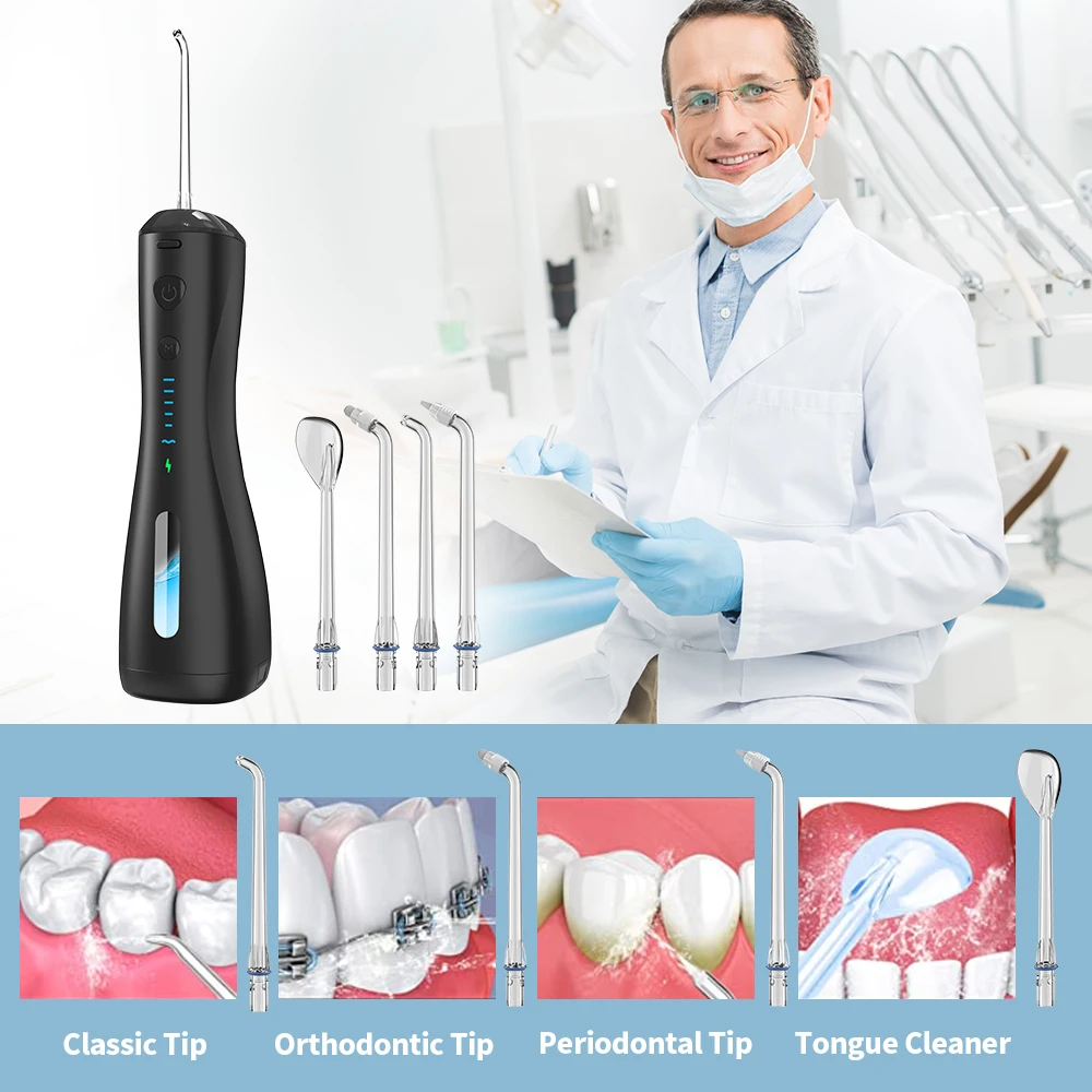 Dental Oral Irrigator Teeth Cleaning 2021 Cordless Flossing Amazon Usb Rechargeable Port Jet Mini Portable Water Flosser