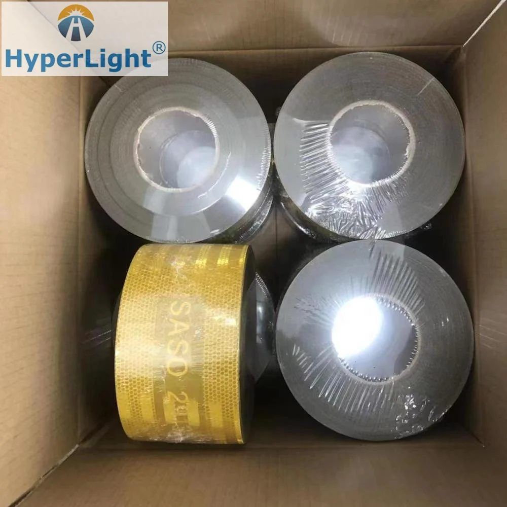 Reflective Conspicuity Tape Reflective Tape Sticker 5cm 7.5cm 10cm *25m 50m Waterproof E13 SASO 2913 For Saudi Truck Safety