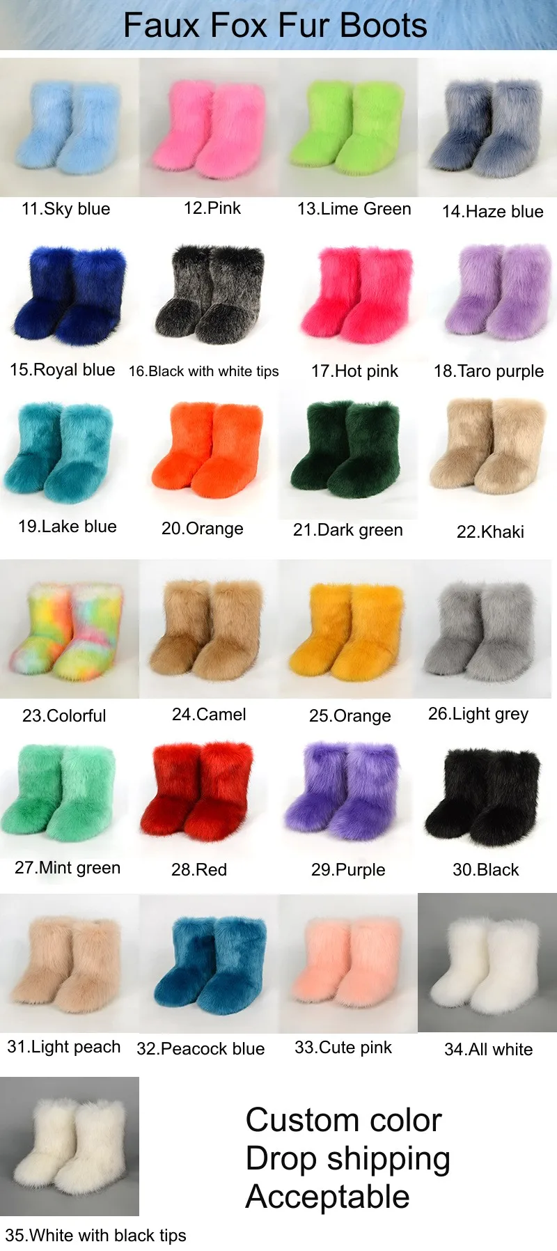 Adult Kid Plush mongolian Snow Boot Mommy and Me Stuffed  imitation raccoon Fur Shoes Y2K Ankle Boots & Bootie For Lady Women