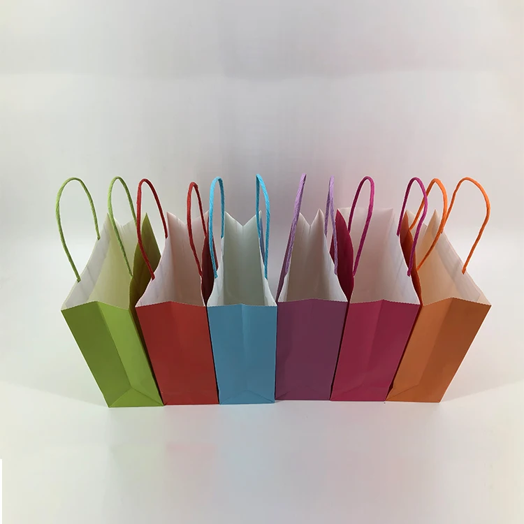 Recyclable Customized Gift Paper Shopping Bag Kraft Paper Bags