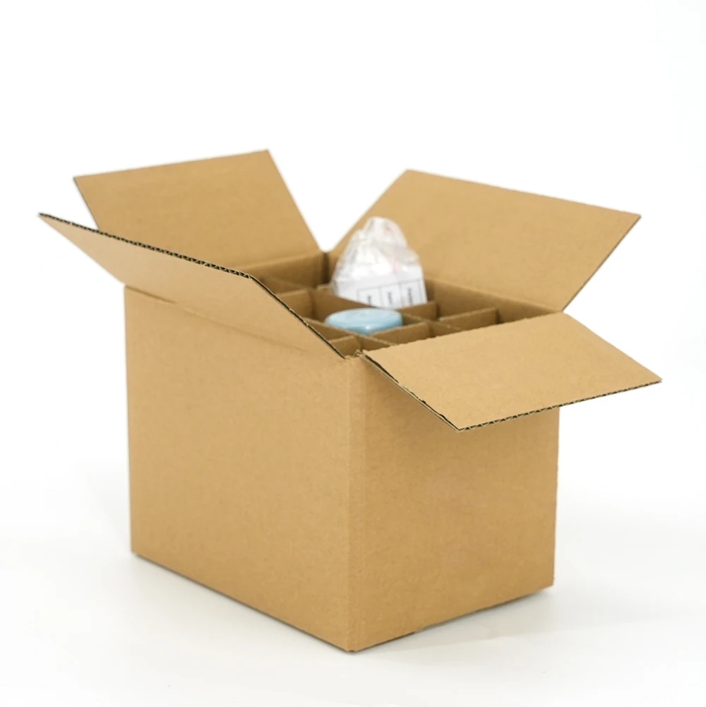 Factory Supply Foldable Corrugated Carton Strong Transport Shipping Boxes Craft Cardboard
