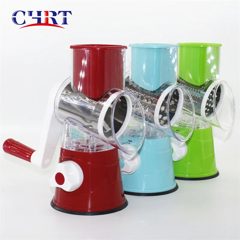 CHRT 2022 3-in1 Spinning Hand-cranked Manual Carrot Rotate Vegetable Shredder