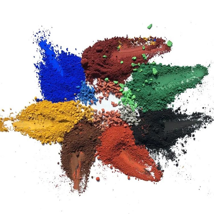 Ferric Oxide Color Pigment Iron Oxide Red  Yellow Black  For Color Bricks