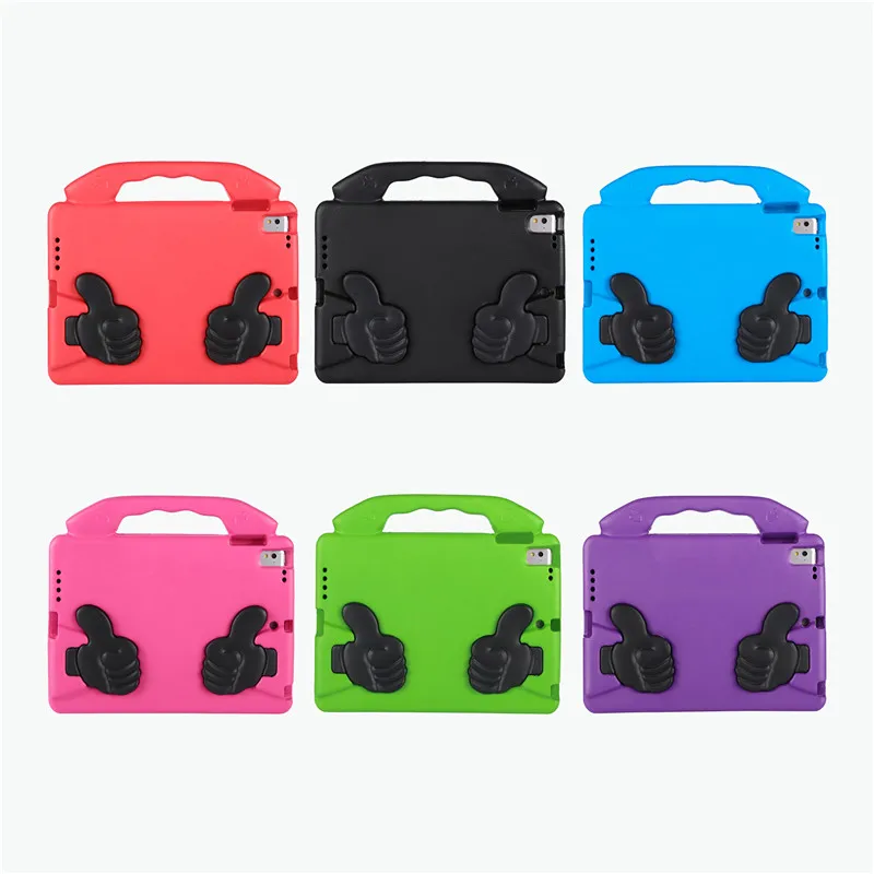 Popular Kids Shockproof EVA Foam Stand Case for iPad Air 2, Tablet Cover for iPad Air 9.7 2017 2018 With Handle