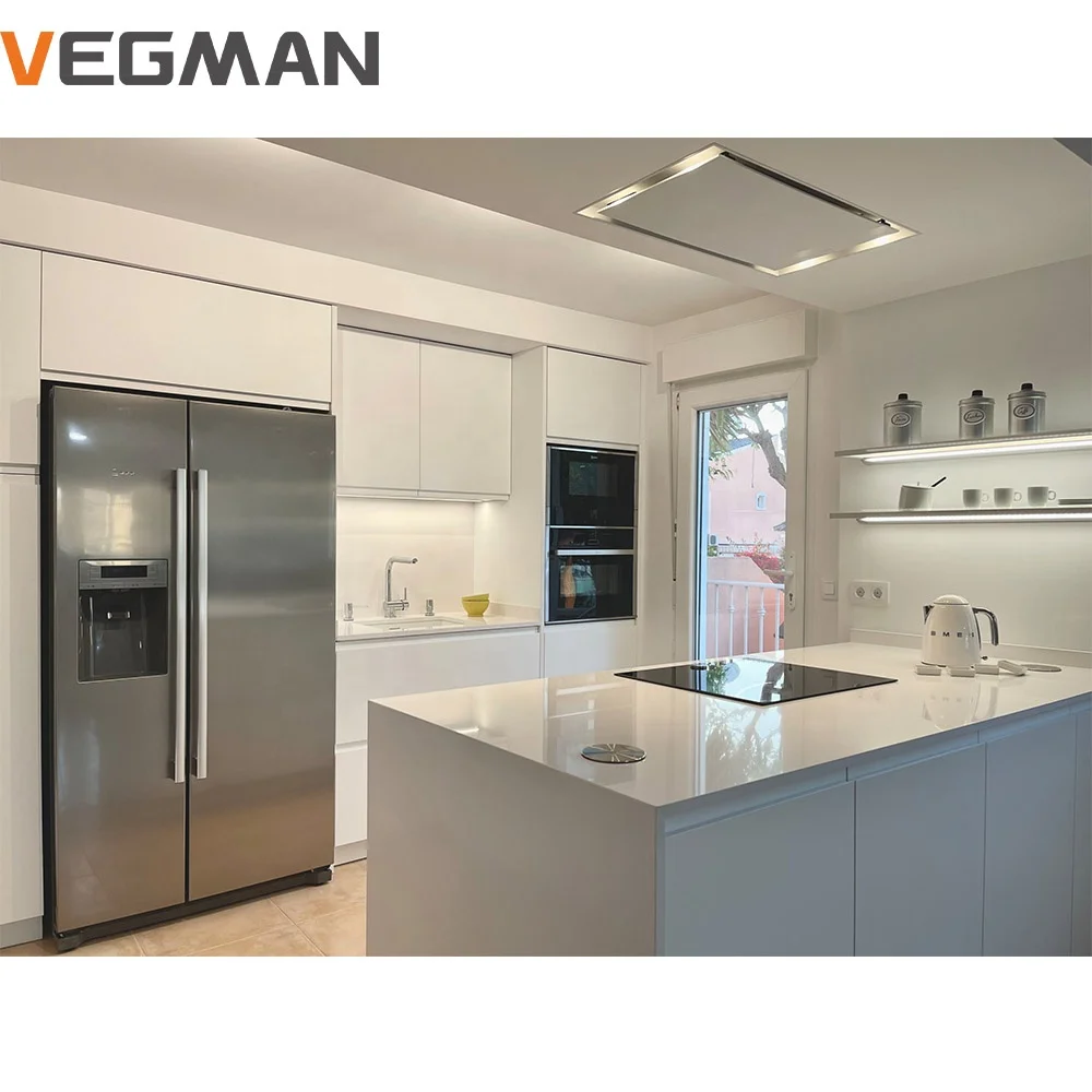 Contemporary Modern Design Home Furniture Custom Built In Smart Kitchen Cabinets Cupboard With Countertops Set