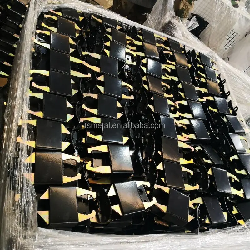 Steel blue finished fence fitting two way lockable gate anchor