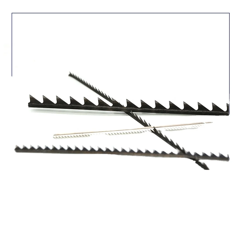 Textile carding machine metallic card clothing saw tooth wire