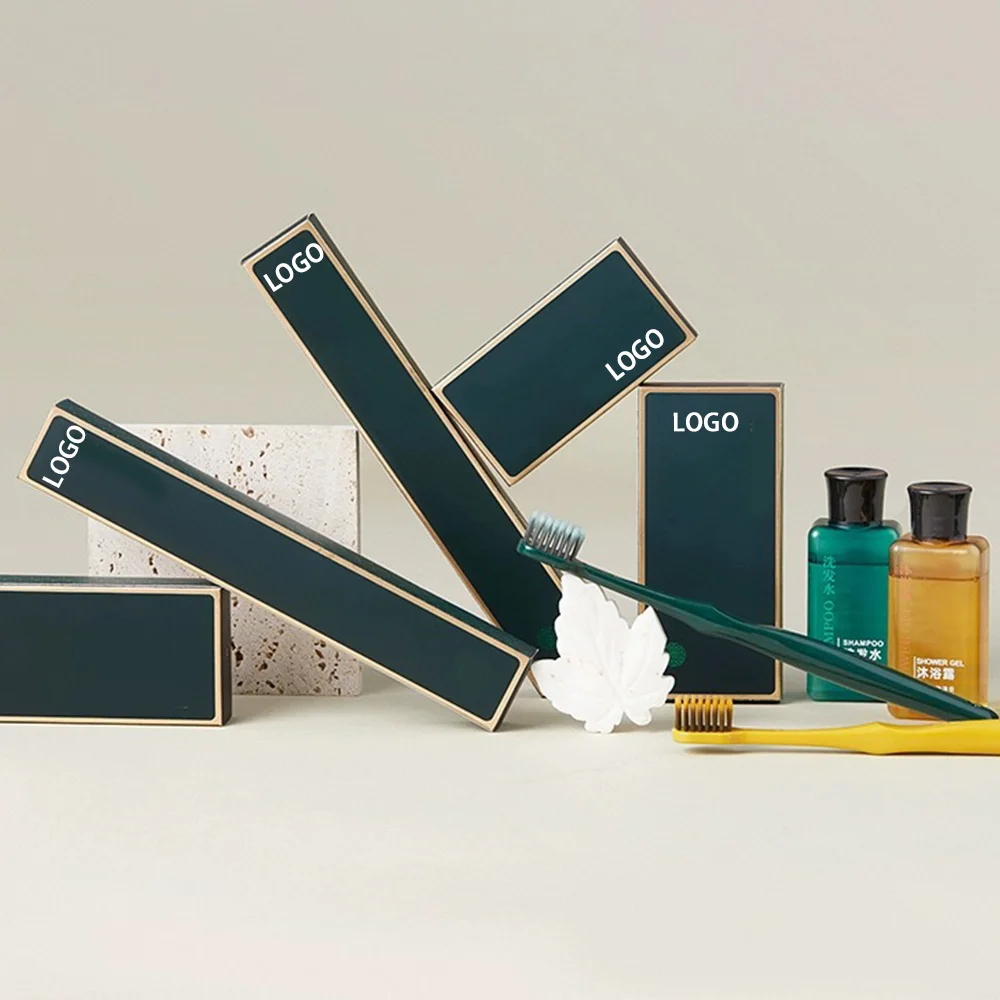 Wholesale Custom Logo Printing 5 Star Disposable Luxury Hotel Eco Organic Hotel Bathroom Men Bedroom Amenities Set