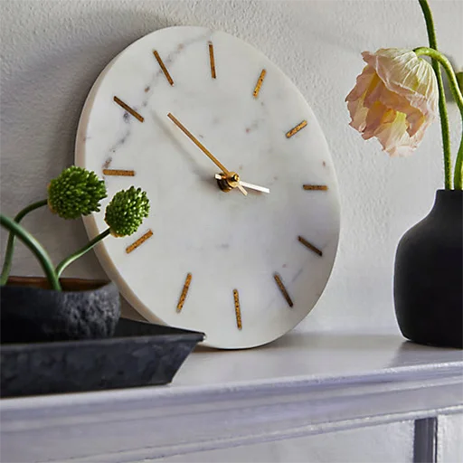 Trending Home Decor new style Art Marble Wall Clock luxury clock Modern Wall Clock for Home Decoration