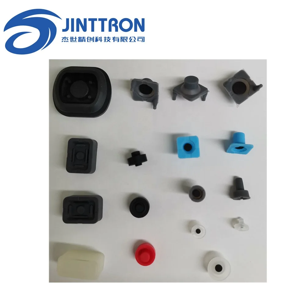 Jinttron поставка с китайского завода, одиночная силиконовая резиновая кнопка, изготовление на заказ, Токопроводящая углеродная таблетка