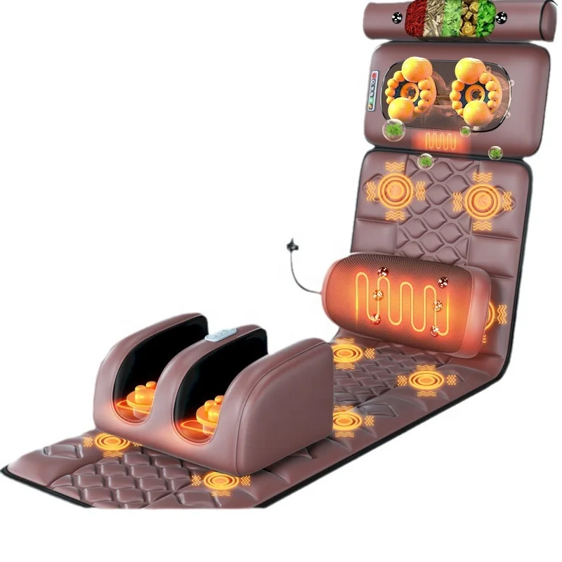 Electric massage mattress full body back car seat chair massager mat vibrating massage cushion