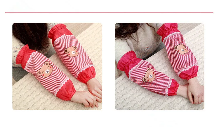 Over sleeves For Kitchen Accessories Useful Things Apron Accessories Cartoon Kids Sleeves Hygienic Cleaning