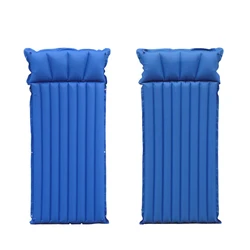 Thickened and widened Inflatable mattress Camping tent folding mattress Portable lunch break pad outdoor inflatable mattress