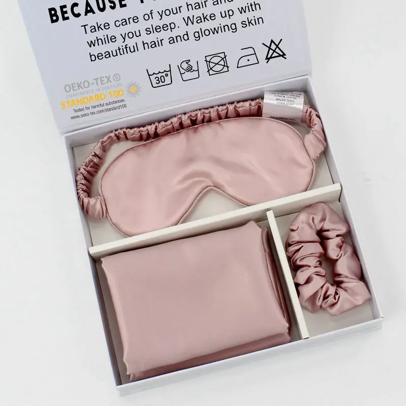 100% Mulberry Silk Pillowcase With Gift Box Natural Silk Pillow Case With Oeko Certificate