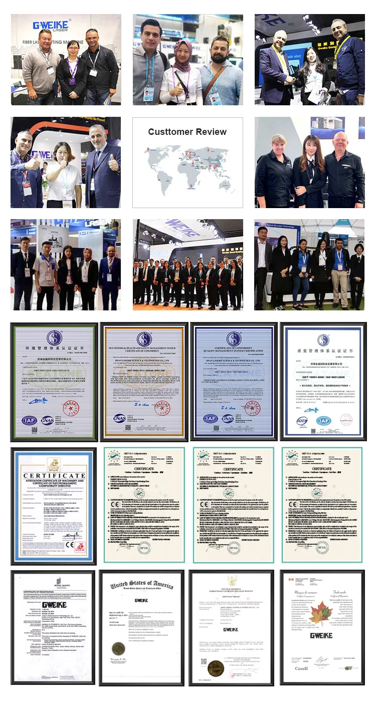 High precision China gweike LF3015CN Sheet Metal Process 1000W-6000w Fiber Laser cutting machine 3000W
