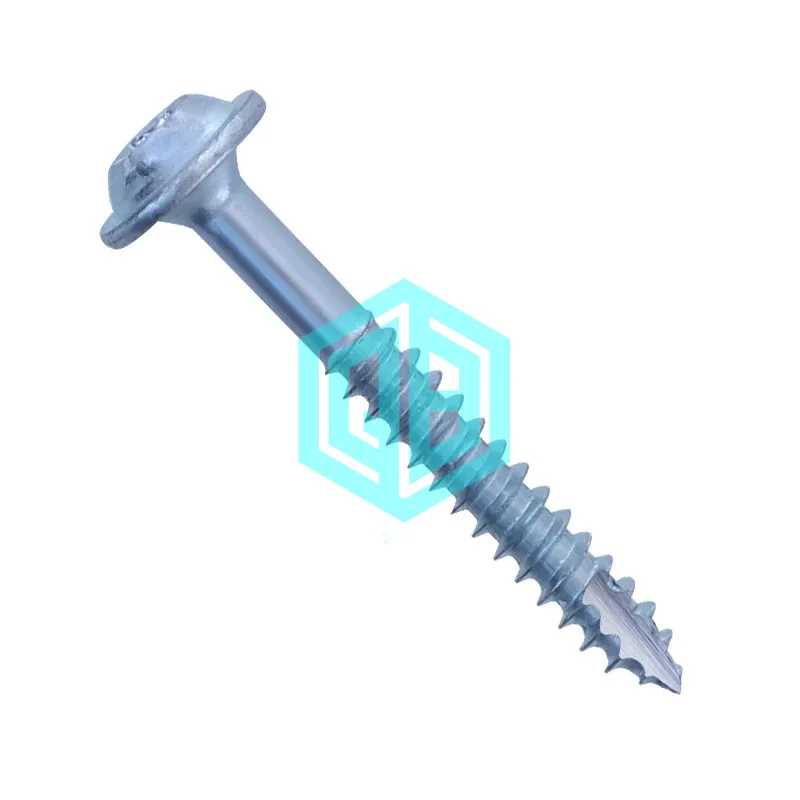 Self-Tapping Fine Teeth Screws Torx Pointed Slotted Galvanized Washer Head Pocket Hole Screw for Woodworking