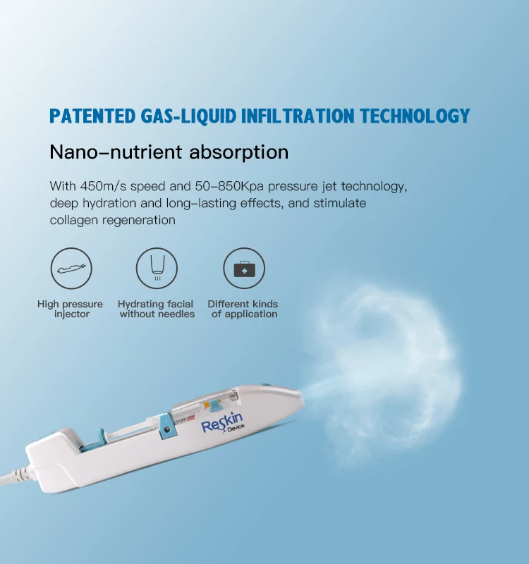 needle-free injection co2 gene oxygen jet machine injection mesotherapy jet peel beauty machine