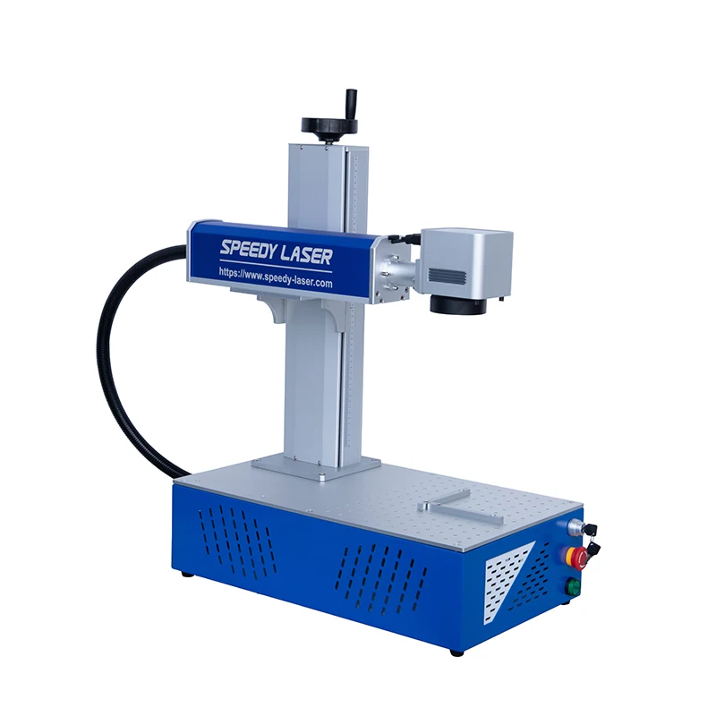 Mini size 20W 30W 50W SL-FA Fiber laser marking engraving machine for metal and plastic leather