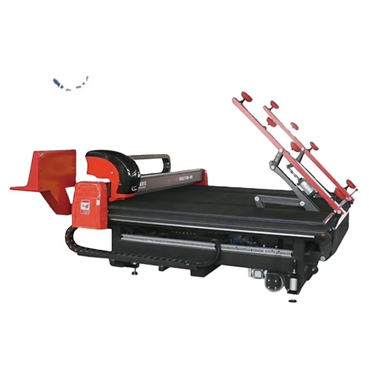 PLC Control System with Touch Screen Integrated Glass Loading Cutting Breaking Table Glass Cutting Machine