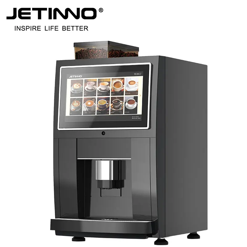 JL24-ES4C автомат для мгновенного кофе Jetinno Кофеварка из зерен в чашку автоматическая кофемашина с сенсорным экраном 14 дюймов