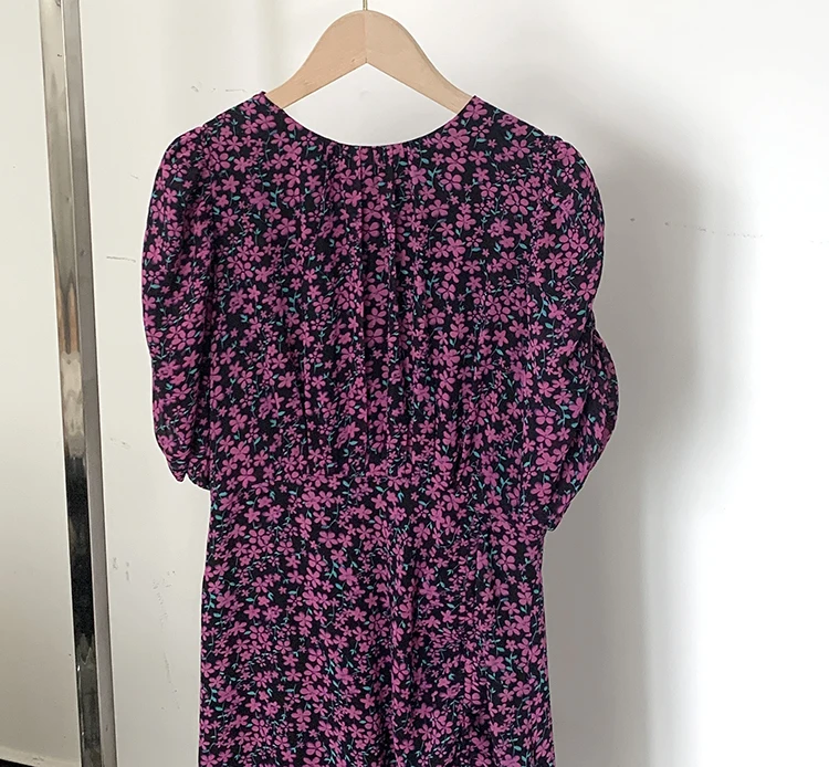 Hot Sale Summer New Irregular Floral Elegant Ladies Casual Dress