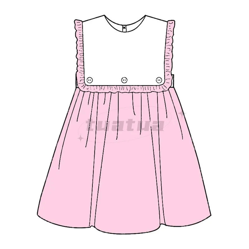 summer clothes 2024 big kids round neck blank lace dress sleeveless casual dresses for girl dresses