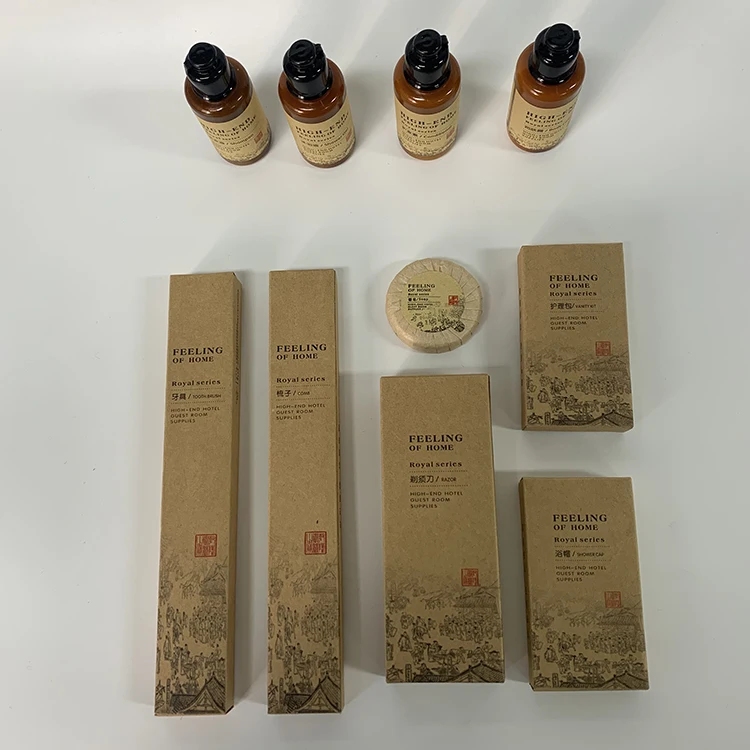 Hotel Accessories Disposable Customized Shampoo Conditioner Dental Kit Hygiene Kit For Hotel